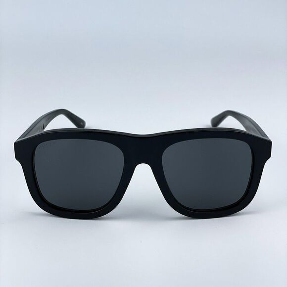 SALE! NEW Gucci GG1316S 001 Black Grey Square Unisex Sunglasses - Picture 4 of 11